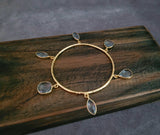 REAL SEMI PRECIOUS STONE BANGLE