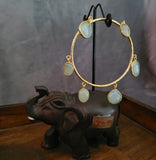 REAL SEMI PRECIOUS STONE BANGLE
