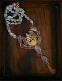WEAR ME EXCLUSIVE NECKPIECE WITH SEMI PRECIOUS STONE STRING