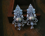 TRIBAL SILVER PLATED EARRINGS