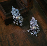 TRIBAL SILVER PLATED EARRINGS