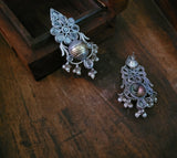 TRIBAL SILVER PLATED EARRINGS
