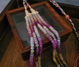 REAL PRECIOUS STONE THREE LAYER STRING