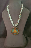 WEAR ME EXCLUSIVE BUDHA PENDANT SINGLE LAYER SEMI PRECIOUS STONE STRING