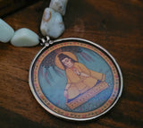 WEAR ME EXCLUSIVE BUDHA PENDANT SINGLE LAYER SEMI PRECIOUS STONE STRING