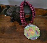 WEAR ME EXCLUSIVE PICTURE PENDANT WITH SEMI PRECIOUS STONE STRING