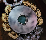 WEAR ME EXCLUSIVE DESIGNER SILVER PENDANT WITH REAL PEARL STRING