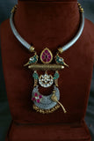 TRIBAL HASLI CHOKER WITH EARRINGS