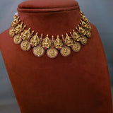 DESGINER STATEMENT TEMPLE CHOKER WITH EARRINGS