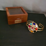 NAVRATAN BANGLE IN FINEST QUALITY FINISH (ADJUSTABLE)