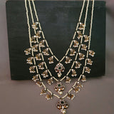 EXQUISITE POLKI KUNDAN AND STONE NECKLACE WITH EARRINGS