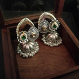 TRIBAL EXCLUSIVE DESIGNER SILVER PLATED EARRINGS