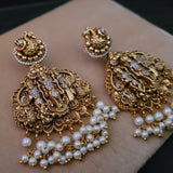 EXCLUSIVE FINEST QUALITY TEMPLE NECKPIECE WITH EARRINGS