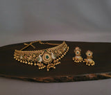 FINEST QUALITY TEMPLE NECKLACE WITH EARRINGS