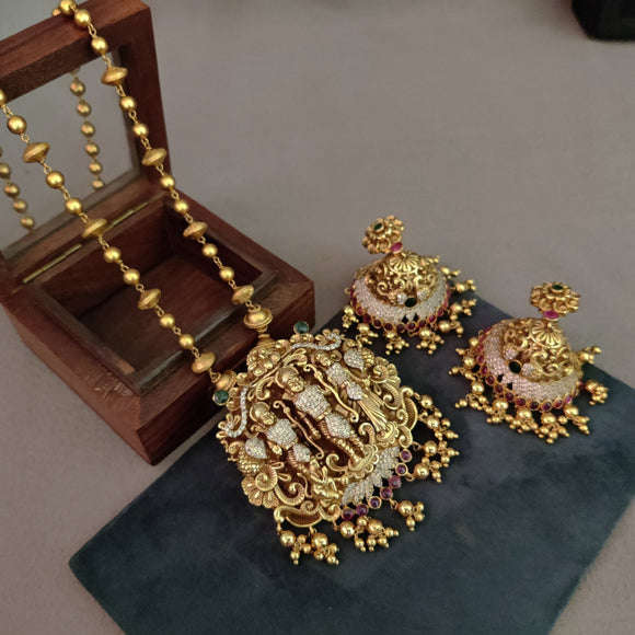 TEMPLE RAM DARBAR NECKLACE WITH EARRINGS