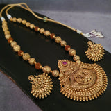FINEST QUALITY TEMPLE NECKPIECE WITH EARRINGS