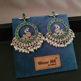 TRIBAL SILVER PLATED EARRINGS