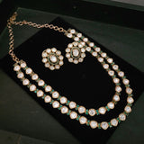 FINEST QUALITY KUNDAN NECKLACE WITH EARRINGS