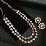 FINEST QUALITY KUNDAN NECKLACE WITH EARRINGS