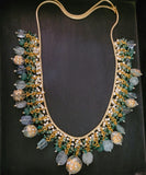 EXCLUSIVE REAL FLUORITE STONE HANGINGS NECKPIECE