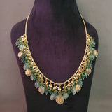 EXCLUSIVE REAL FLUORITE STONE HANGINGS NECKPIECE