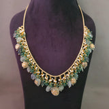 EXCLUSIVE REAL FLUORITE STONE HANGINGS NECKPIECE