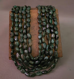 EXCLUSIVE REAL EMERALD FIVE LAYER STRING