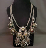 EXCLUSIVE DESIGNER TRIBAL REAL SILVER PLATED NECKPIECE