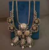 EXCLUSIVE DESIGNER TRIBAL REAL SILVER PLATED NECKPIECE