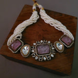 VICTORIAN DOUBLET CHOKER WITH EARRINGS