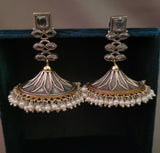 TRIBAL REAL SILVER PLATED EARRINGS