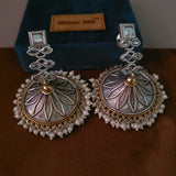 TRIBAL REAL SILVER PLATED EARRINGS