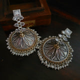 TRIBAL REAL SILVER PLATED EARRINGS