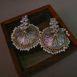 TRIBAL REAL SILVER PLATED EARRINGS