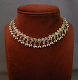 FINEST QUALITY JADAU CHOKER WITH EARRINGS