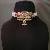 FINEST QUALITY JADAU CHOKER WITH EARRINGS