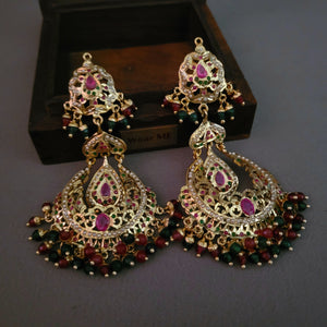 FINEST QUALITY JADAU EARRINGS