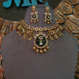 DESIGNER POLKI KUNDAN NECKLACE WITH EARRINGS