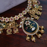 DESIGNER POLKI KUNDAN NECKLACE WITH EARRINGS