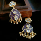 DESIGNER FINEST QUALITY MEENAKARI WORK NECKLACE WITH EARRINGS