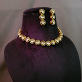 FINEST QUALITY KUNDAN CHOKER WITH EARRINGS