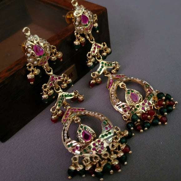 FINEST QUALITY JADAU EARRINGS