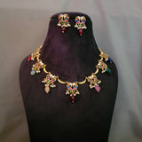 DESIGNER REAL GOLD PLATED EXCLUSIVE NECKPIECE WITH EARRINGS