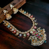 EXCLUSIVE REAL GOLD PLATED NECKPIECE WITH EARRINGS