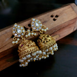 EXCLUSIVE REAL GOLD PLATED NECKPIECE WITH EARRINGS