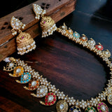 EXCLUSIVE REAL GOLD PLATED NECKPIECE WITH EARRINGS