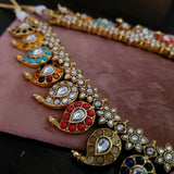 EXCLUSIVE REAL GOLD PLATED NECKPIECE WITH EARRINGS