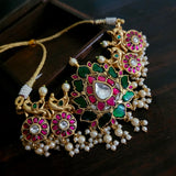 EXCLUSIVE REAL GOLD PLATED NECKPIECE WITH EARRINGS