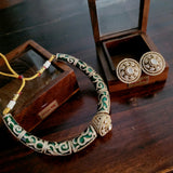 DESIGNER MEENA WORK CHOKER WITH EARRINGS