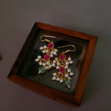 BINDIYA THREE LAYER NECKLACE WITH EARRINGS